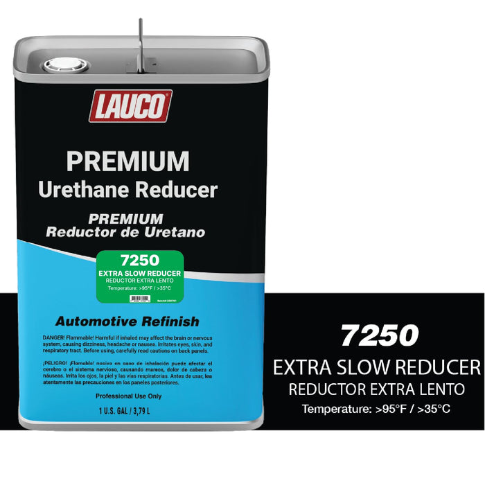 Extra Slow Urethane Grade Reducer (7250), 2 Gallons, > 95°F - For Automotive Paint and Industrial Paint Use - High Performance Automotive Grade﻿