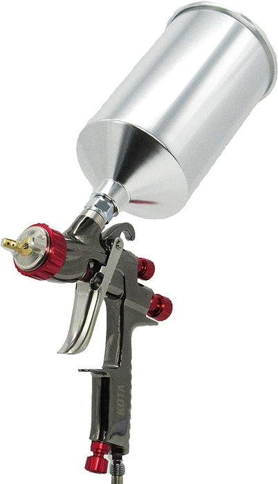 KOTA LVLP Spray Gun Paint 1.3 mm Nozzle with Aluminum Cup (1.4 mm) KLP-41918