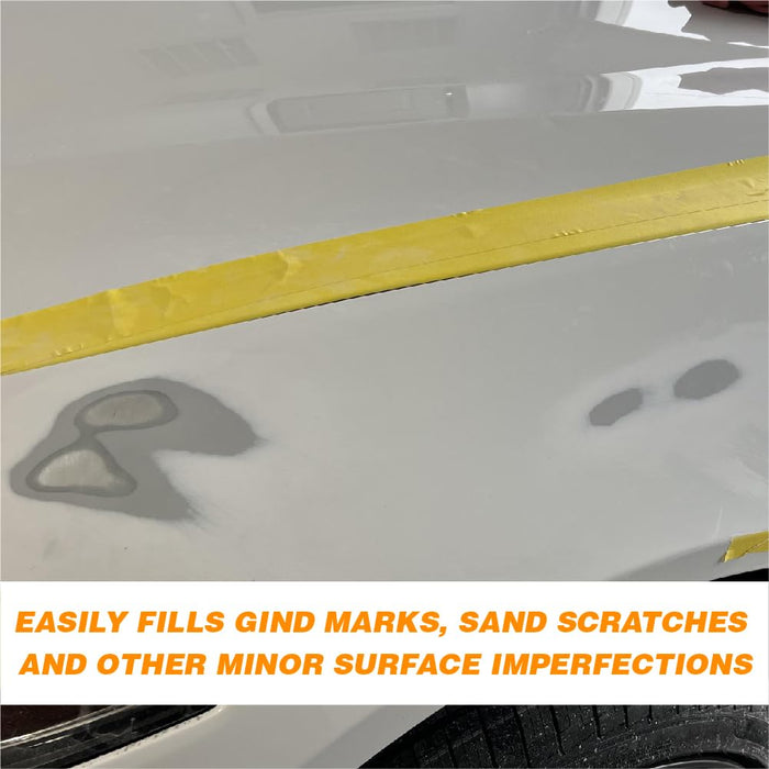 LAUCO 1K High Build Grey Acrylic Primer Surfacer Fast Drying, Easy Sanding, Excellent Adhesion for Metal, Steel, and Body Filler Automotive & Industrial Use, 1 Gallon