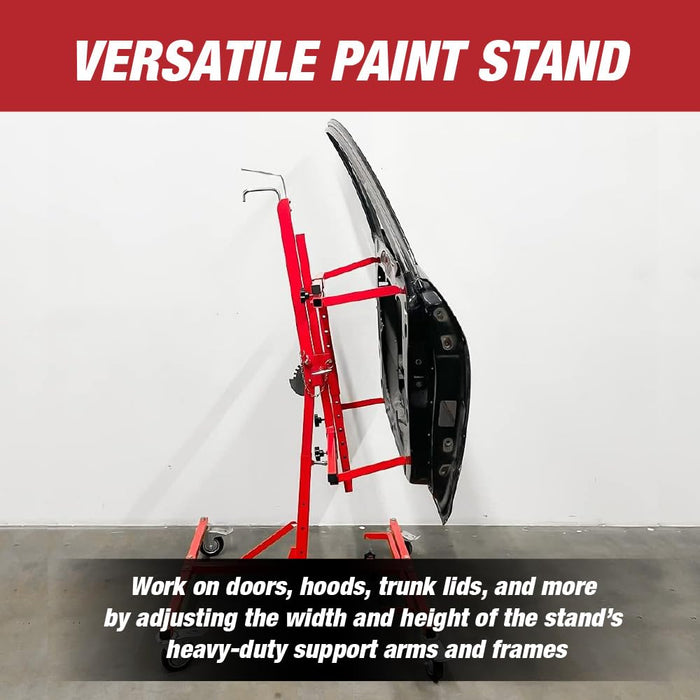 LAUCO Multifunction Paint Stand, Automotive Paint Stand, Body Panel Stand, Door Stands for Painting, Paint Stands Auto Body, Fender Stand, Hood Stand, Auto Body Repair Tools Adjustable Paint Stand 07754