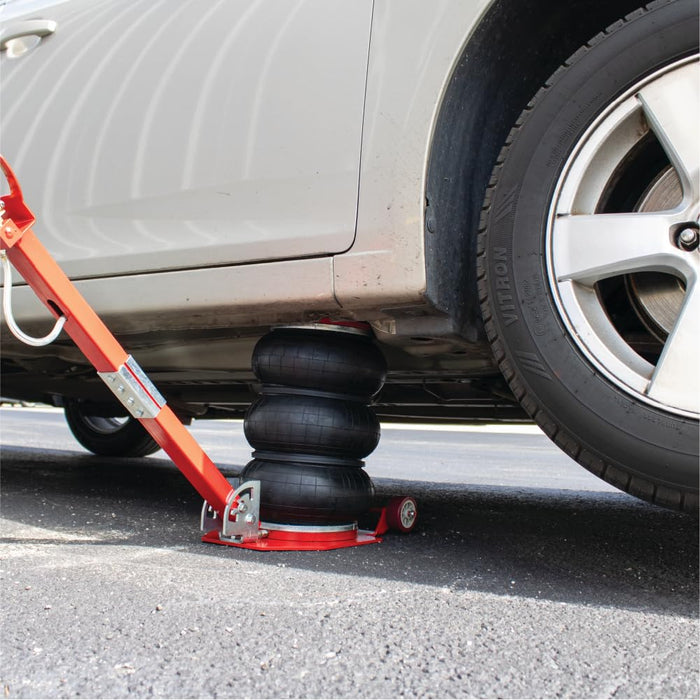 3 Ton Triple Bag Air Jack Lift, 6600 lbs Pneumatic Airbag Jack with Long Handle, Quick Lift Air Jack, Heavy Duty Automotive Jack, 5.5" to 15.5" Lift Range for Cars, SUVs, Pickups and Garage Repair