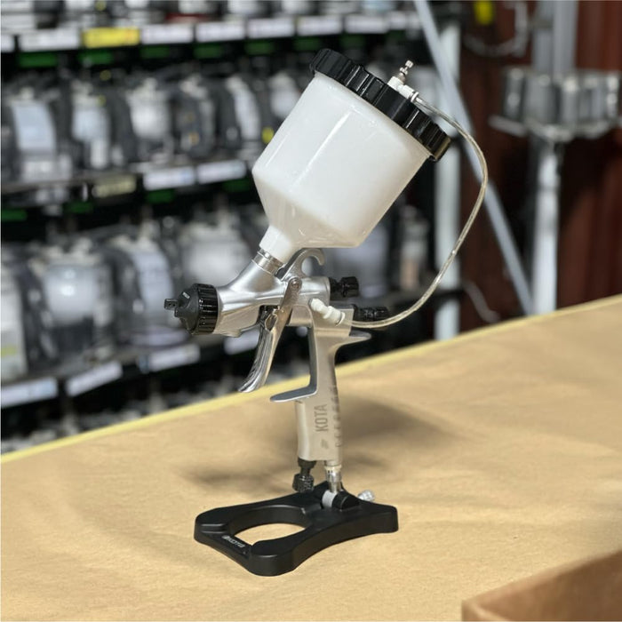 LAUCO HVLP Spray Gun Adjustable Display Stand – Heavy-Duty Aluminum Construction, Universal Fit for Auto Body & DIY Painting, Ergonomic Spray Gun Holder (2 Pack)