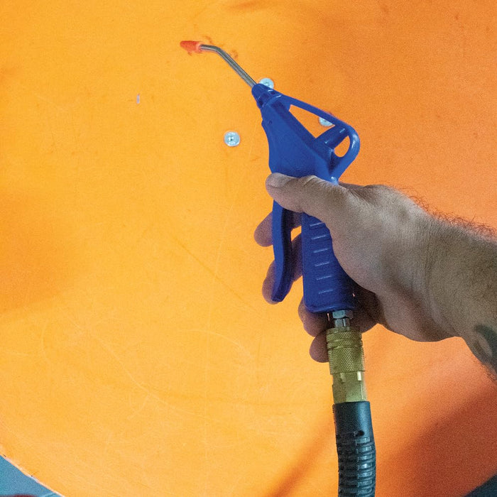 Air Blow Gun with Fixed Nozzle, Air Compressor with Angled Bent Nozzle Accessories Dust Removal Cleaning Tool (100mm) 57020