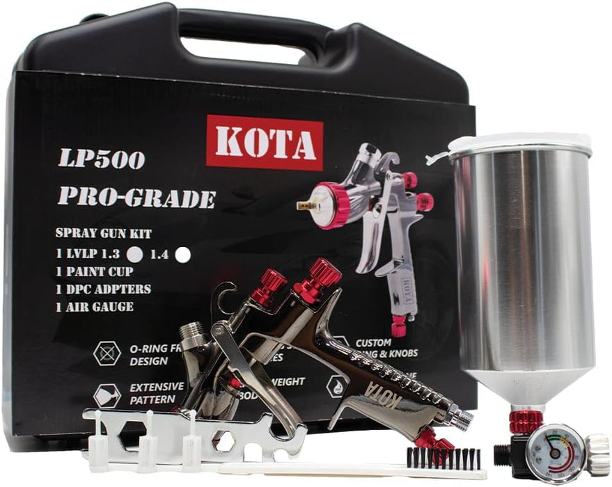 KOTA LVLP Spray Gun Paint 1.3 mm Nozzle with Aluminum Cup (Set 1.4 mm) 75912