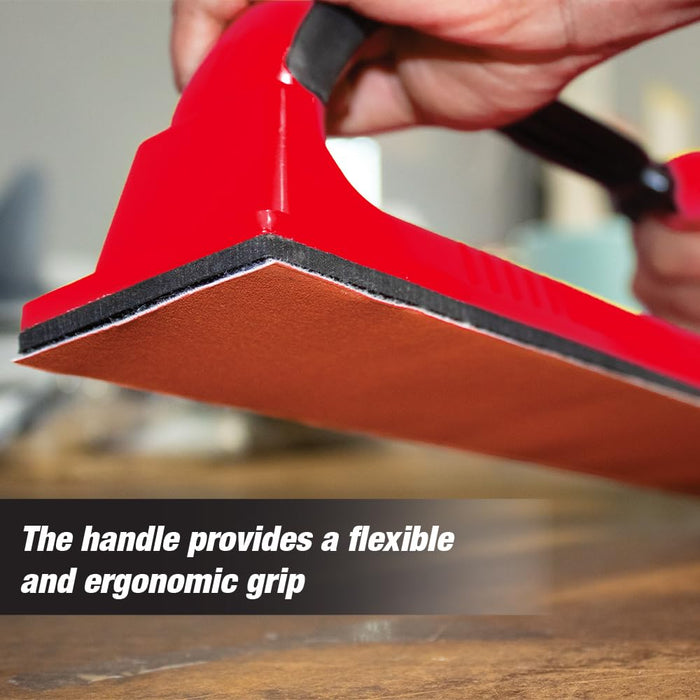 Adjustable Radius Flex Longboard Hand Sanding File Block with Hook & Loop Backing & PSA, Use Continuous Rolls, Sanding Blocks Auto Body, Sanding Blocks for Wood, Manual Sanding Tool 57066