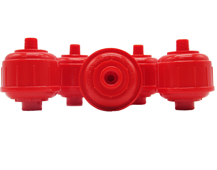 LAUCO Pack of 15 Disposable Mini Air Water Trap Spray Gun Filters with Standard 1/4" Threads - Effectively Removes Moisture Before it Reaches Spray Guns and Air Tools 9040
