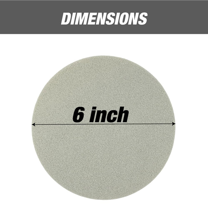 6 Inch Foam Sanding Disc P5000 Grit Pack of 15 Discs, Fine Finishing Pad for Automotive Paint Polishing, Headlight Restoration & Clear Coat Repair, Hook & Loop Sander Pad for Professional Detailing