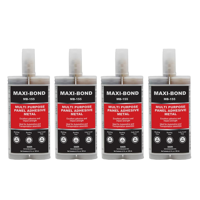 Maxi-Bond Multi-Purpose Panel Adhesive - Two Part Epoxy, Non-Sagging, High Strength Bond for Metal, Fiberglass, Molding Compound Panels (MB-155) (4)