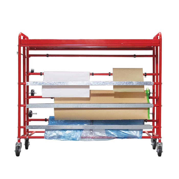 LAUCO Masking Machine Prep Station with Top Tray Tool Storage, Masking Paper Machine, Dispenser, Masking Machine for Painting, Tape Machine for Painting, Automotive Masking Machine (7061)