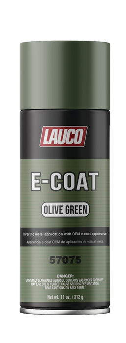 LAUCO E-Coat Direct to Metal Primer Spray 11 oz – Olive Green Automotive & Industrial Metal Protective Coating 57075