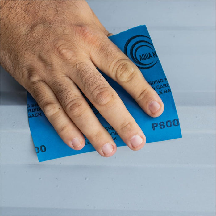 Aqua Maxx Wet or Dry Sandpaper, 9x5.5 Inches, Box of 50 - Abrasive Paper Sheets for Automotive Sanding, Detailing, Polishing Automotive, Woodworking Wood Furniture (800 Grit, 50) 25932