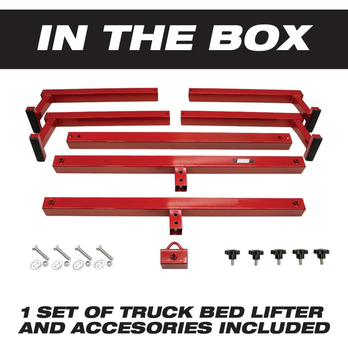 LAUCO Truck Bed Lifter Box for Pickups Trucks, Heavy-Duty Truck Bed Lift Support 600LB Weight Capacity and Capacity Works On Beds Up to 600LBs [26510]