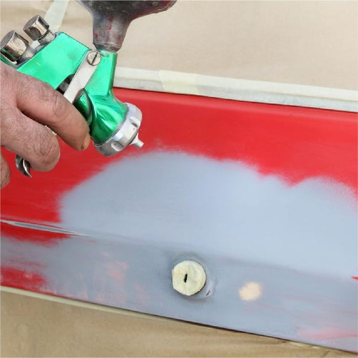 LAUCO 1K High Build Gray Acrylic Primer Surfacer, Fast-Drying, High-Build Automotive & Industrial Primer for Metal, Steel & Body-Filler 1 Quart 111