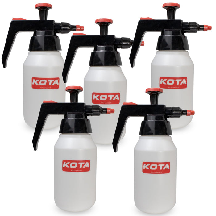 KOTA 1 L Adjustable Hand Pump Pressure Sprayer, Heavy-Duty Multipurpose Bottle for Automotive Solvents, Surface Prep & Car Detailing, Chemical-Resistant PE Construction, Adjustable Spray Pattern (5)
