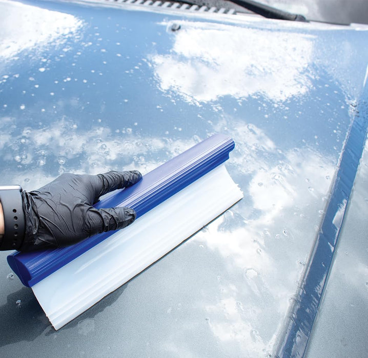 Silicone Water Blade Squeegee 12-Inch | Super Flexible Triple-Edge T-Bar Blade for Spot-Free Car Drying, Window Washing, and Home Use 9027