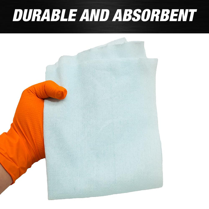 LAUCO Prep-Wipe Industrial Wipes Jumbo Roll, Heavy Duty Blue Cleaning Towels (500 Sheets/Roll, 1 Roll/Case, 10” x 15” each sheet) 50748