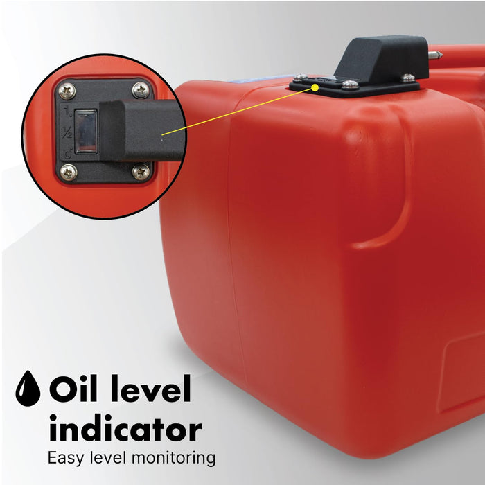 LAUCO Portable Marine Fuel Tank Caddy – 12 Liter Gas & Diesel Container with Transfer Hose and Nozzle, Mobile Fuel Storage for Boats, Docks, Farm, Shop & Garage 87238