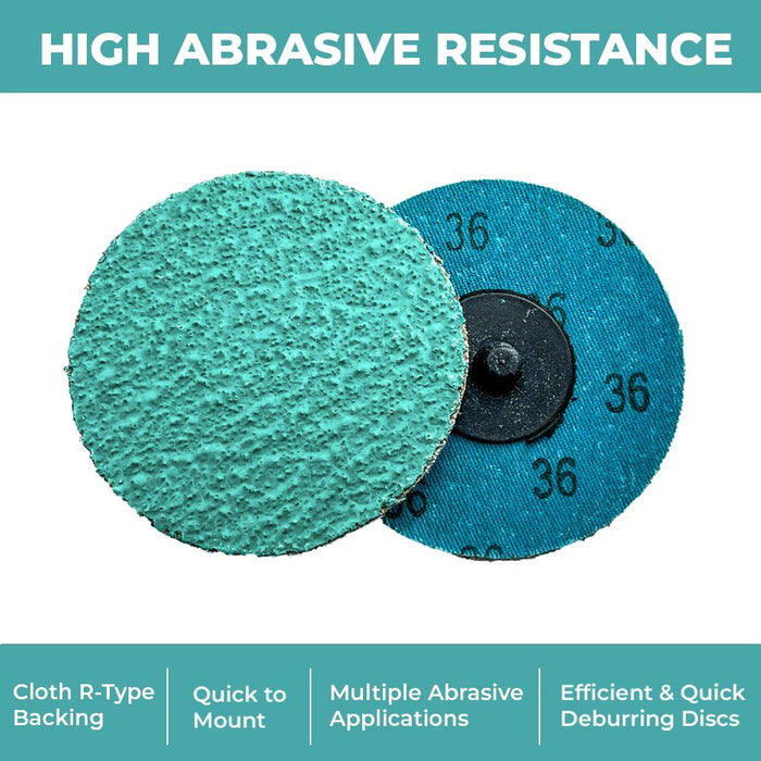 LAUCO 3" Quick-Change Discs 25 PCS per Box - Surface Conditioning DisC/Air Grinder Disc for Surface prep, Paint Stripping, Grinding & Finishing