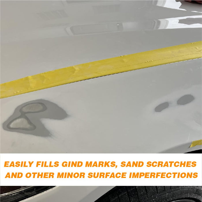 LAUCO 1K High Build Gray Acrylic Primer Surfacer, Fast-Drying, High-Build Automotive & Industrial Primer for Metal, Steel & Body-Filler 1 Quart 111