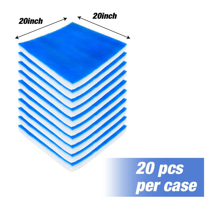 US Filters Paint Booth Tacky Intake Filter Pad Tacky Spray Booth Intake Filter Paint Booth Filters for Air Filter System Paint Booth Home (No Internal Wire) - 20 Pack (20" x 20")