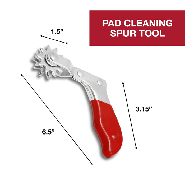 LAUCO Polish Pad Conditioning Brush, Polishing Spur Tool Set, Woof Buffing Pad Cleaning Spur Tool and Foam Pad Brush, Clean Recondition Polisher Buffer Wool Compound & Polish Pads, Auto Detailing