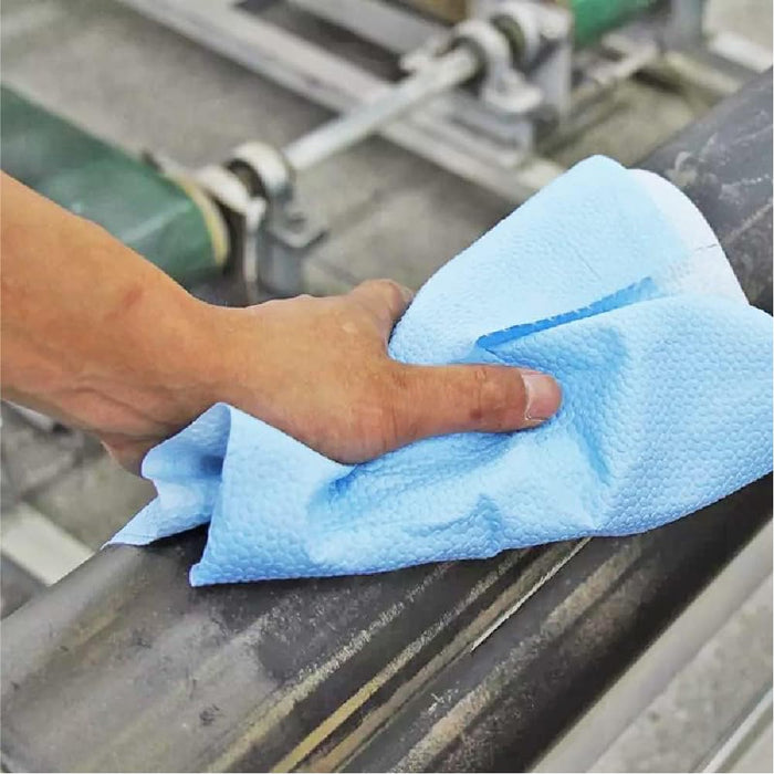 Prep Wipe Premium Lint-Free Wipes (4 Boxes / 1200 Sheets) | Polypropylene Heavy Duty Shop Cloths | Solvent & Oil Absorbent Towels | 10" x 14" 26028
