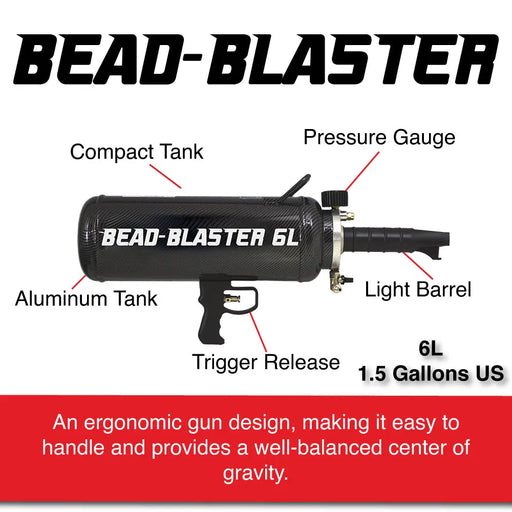 6L Handheld Tire Bead Seater - Professional Automotive Tools, Carbon Fiber Bead Seater Blaster Tool with Rapid Air Release, Tire Inflator for Cars, Trucks, Commercial Vehicles - 9537 National Supply Company