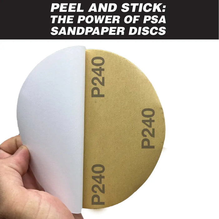 6” Premium Ceramic Orange PSA Discs, No Hole, Self Adhesive Random Orbital Sander Discs for Sanding Polishing on Fiberglass, Metal, Wood National Supply Company