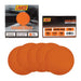 6” Premium Ceramic Orange PSA Discs, No Hole, Self Adhesive Random Orbital Sander Discs for Sanding Polishing on Fiberglass, Metal, Wood - National Supply Company