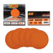 6” Premium Ceramic Orange PSA Discs, No Hole, Self Adhesive Random Orbital Sander Discs for Sanding Polishing on Fiberglass, Metal, Wood - National Supply Company