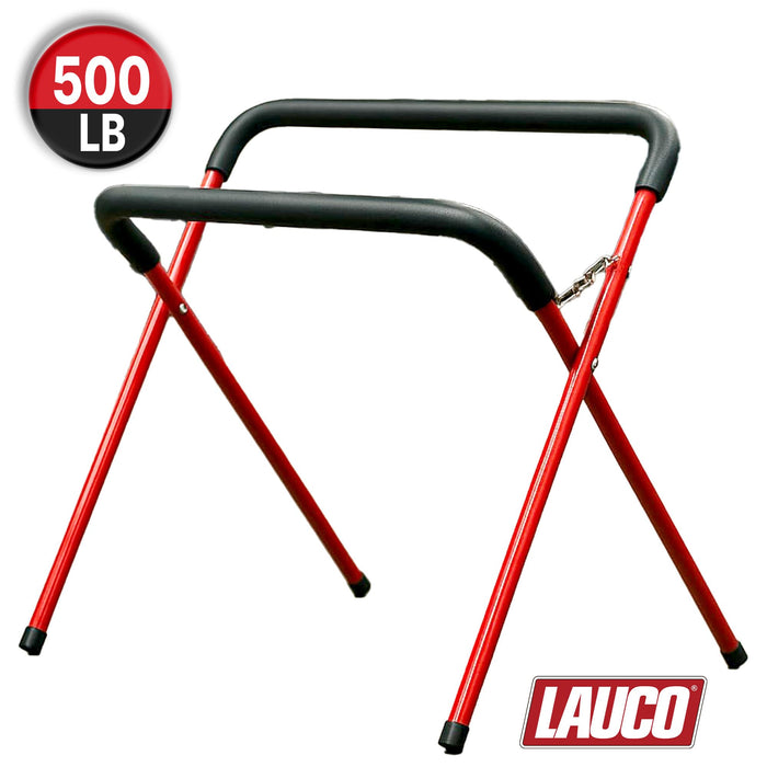 LAUCO Portable Workbench Folding Stand, 500 Pound Capacity Foldable Portable Work Stand , 41" x 43" x 35", Heavy-Duty Bumper Stand for Garage and Shop [9080]