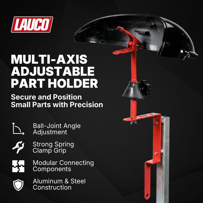 Lauco Paint-N-Stick Side View Mirror Paint Stand Holder with Clamp, ﻿Autobody Repair ﻿Paint Plier with Holder Set PPH0216