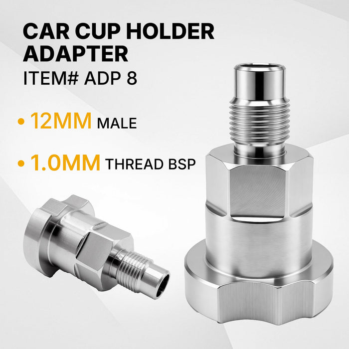LAUCO Spray Gun Paint System Stainless Steel Adapter (8) (Aftermarket) Compatible with 1.0 System Only and The Disposable Spray Gun Cup Liners and Lid System