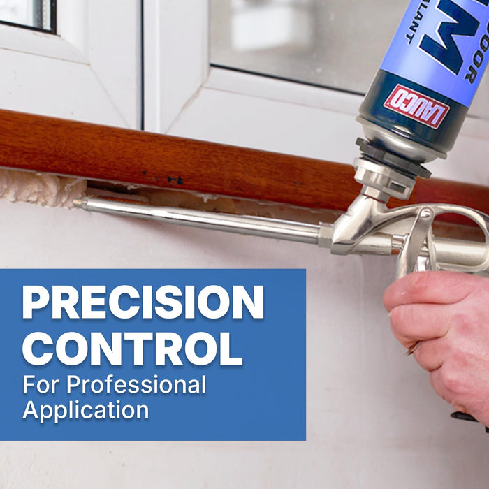 LAUCO Professional Spray Foam Gun Insulation, High Precision Spray Foam Insulation Gun, Easy Clean Expanding 47555