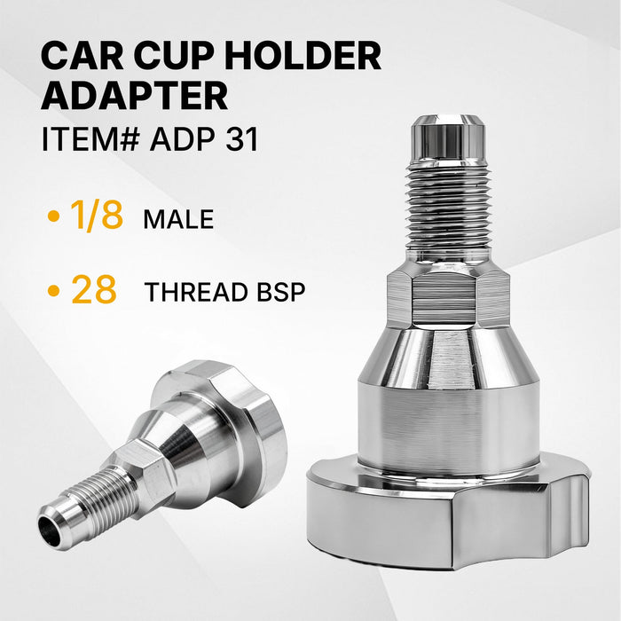 LAUCO Spray Gun Paint System Stainless Steel Adapter Compatible with Disposable Cup Liners and Lid System - Adapter31
