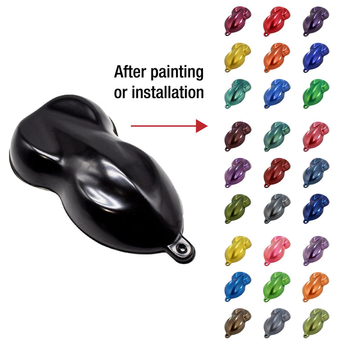 Lauco Car Paint Speed Shapes Display Set – 10-Pack Black ABS Test Panels for Automotive Paint, Vinyl Wrap, Tint and Hydro Dipping