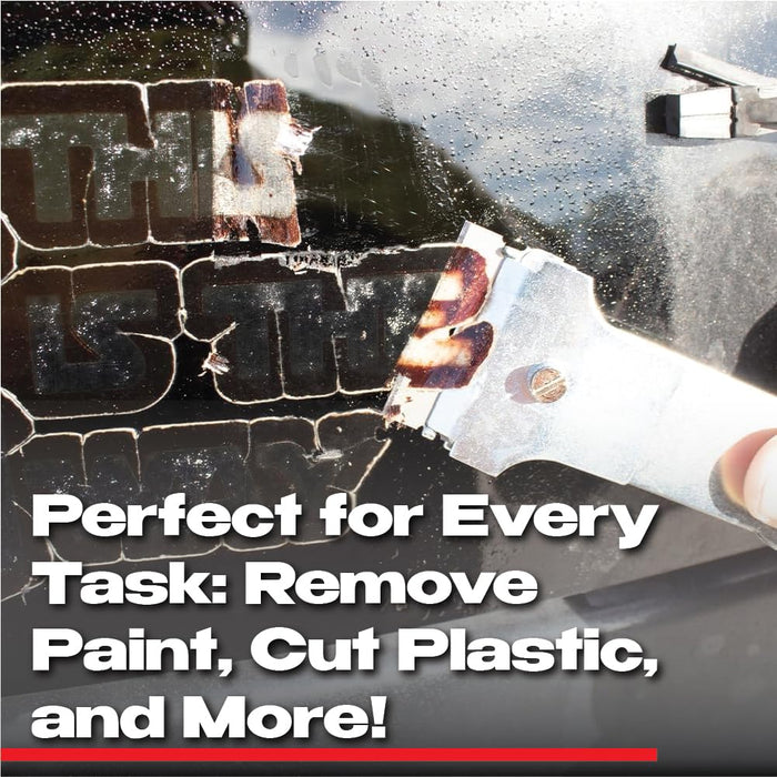 Single Edge Razor Blades (100 Pack) – Heavy Duty Scraper Blade Refills for Paint, Labels, Stickers, Decals & Adhesive Removal on Glass, Metal, and Tile 57025