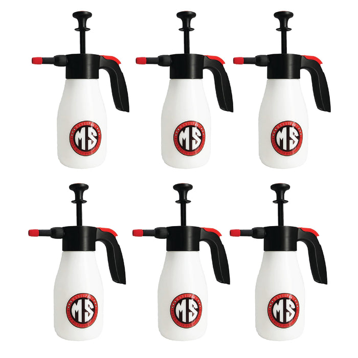 Maxi-Spray Pressure Sprayer Pump Bottle Perfect for Gardening, Fertilizing, Cleaning & General Use Spraying & Car Detailing 1L (6 Pack) 39115