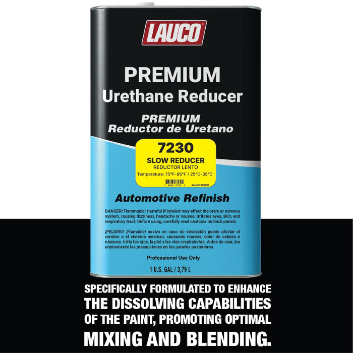 Slow Urethane Grade Reducer (7230), 1 Gallon, 75°F - 95°F﻿﻿ ﻿- For Automotive Paint and Industrial Paint Use - High Performance Automotive Grade