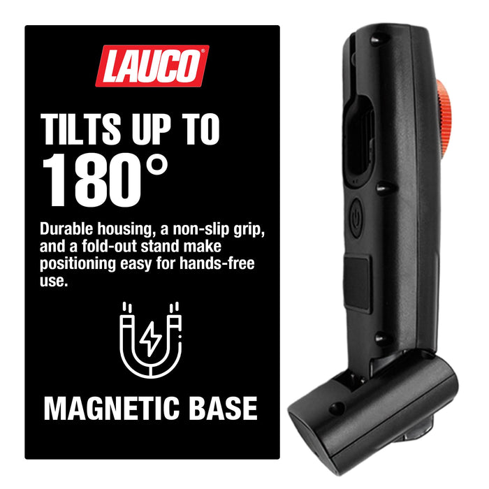 LAUCO LED Color Matching Light – 500 Lumen Handheld Work Light for Auto Paint – Natural Daylight Replication, 3 Color Temperatures, Rechargeable for Car Body Repair & Detailing CML9060