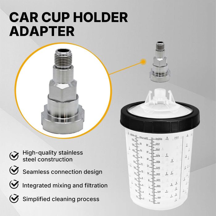 Spray Gun Paint System Adapter (26) (Aftermarket) Compatible with 1.0 System Only and the Disposable Spray Gun Cup Liners and Lid System