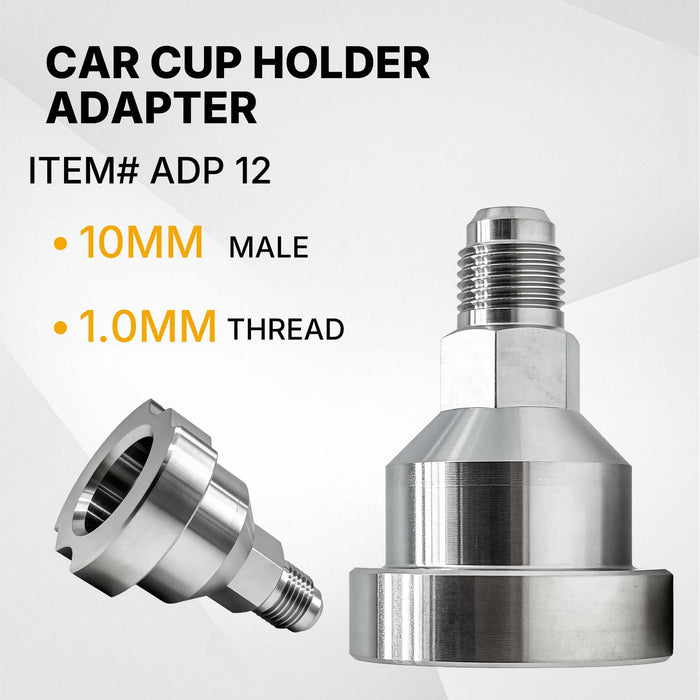 Spray Gun Paint System Stainless Steel Adapter (12) (Aftermarket) Compatible with 1.0 System Only and the Disposable Spray Gun Cup Liners and Lid System ADP12
