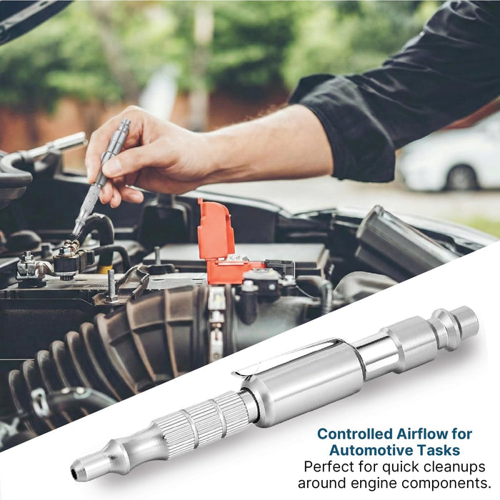 Pocket Air Blow Pen Tool 6-Pack, Adjustable 150 PSI Max Pressure, Precision Air Duster & Detail Cleaning Tool for Workshop, Auto & Electronics ABP1675