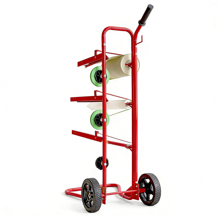 LAUCO Portable Slimline Mobile Masking Paper Machine Dispenser, Masking Machine Mobile Tree Style Mobile Masking Paper Station & Tape Dispenser Station, Stand Holds Multiple Rolls- (1680)
