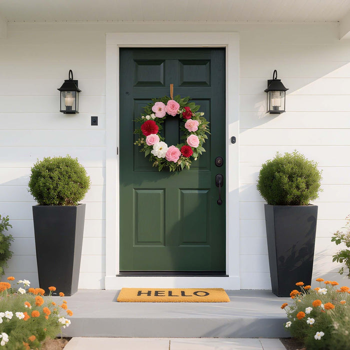 Tall Black Planter 30 Inch Modern Tapered Square Flower Pot for Indoor & Outdoor Use, Durable Plastic, Weatherproof & UV Resistant with Drainage Hole, Large Decorative Plant Container 87295
