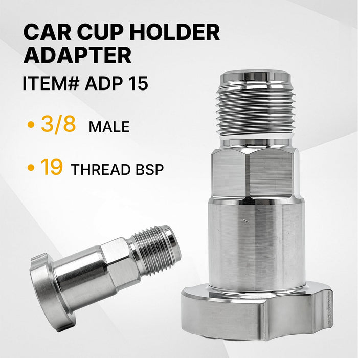 Spray Gun Paint System Stainless Steel Adapter (15) (Aftermarket) Compatible with 1.0 System Only and the Disposable Spray Gun Cup Liners and Lid System