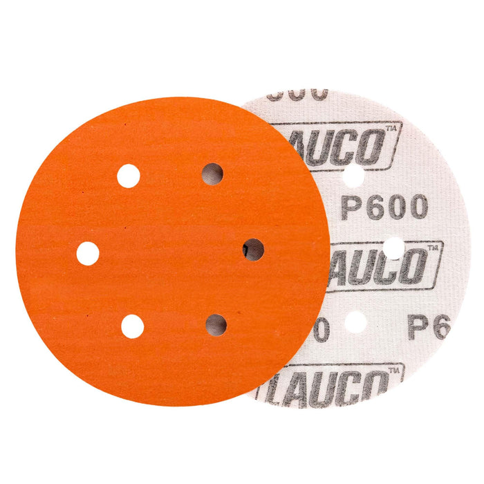 50 PCS 6 Inch 6 Hole Ceramic Sanding Discs P600 Grit, Hook and Loop Orbital Sandpaper, Heavy Duty Sandpaper for Wood, Metal, Automotive, Paint Removal