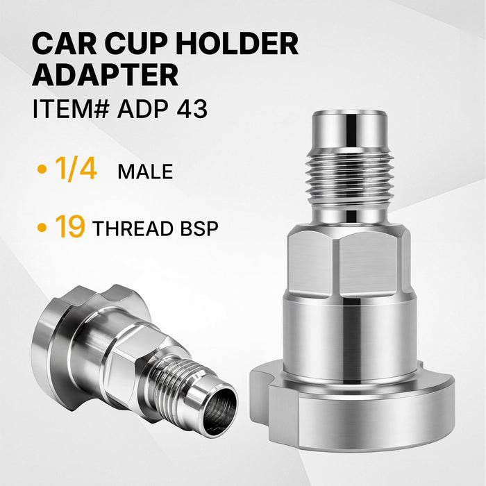 Spray Gun Paint System Stainless Steel Adapter (43) 16139 (Aftermarket) Compatible with 1.0 System Only and the Disposable Spray Gun Cup Liners and Lid System