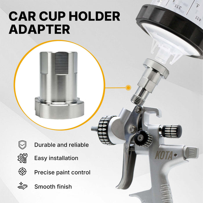 Spray Gun Paint System Stainless Steel Compatible with 1.0 System Only and The Disposable Spray Gun Cup Liners and Lid System Adapter32-16136 (Aftermarket)