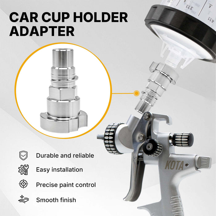 LAUCO Spray Gun Paint System Stainless Steel Adapter (40) (Aftermarket) Compatible with 1.0 System Only and The Disposable Spray Gun Cup Liners and Lid System